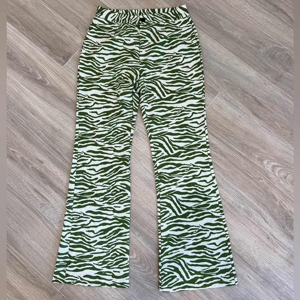 Green Zebra Pants